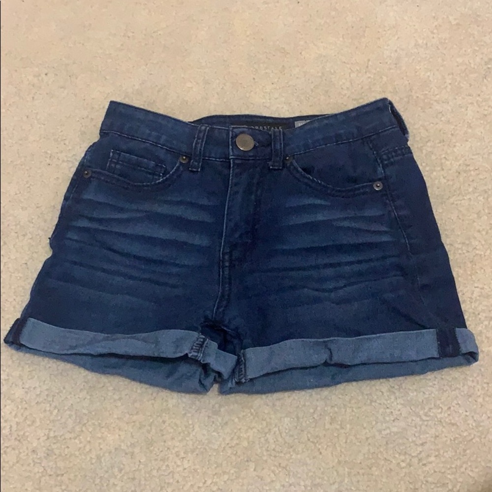 Aeropostale High Waisted Midi Jean Shorts